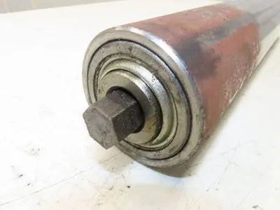 Hytrol 2-5/8" Snub Idler Roller 18" Hytrol Conveyor 15"BF 11/16" Hex Lot of 2