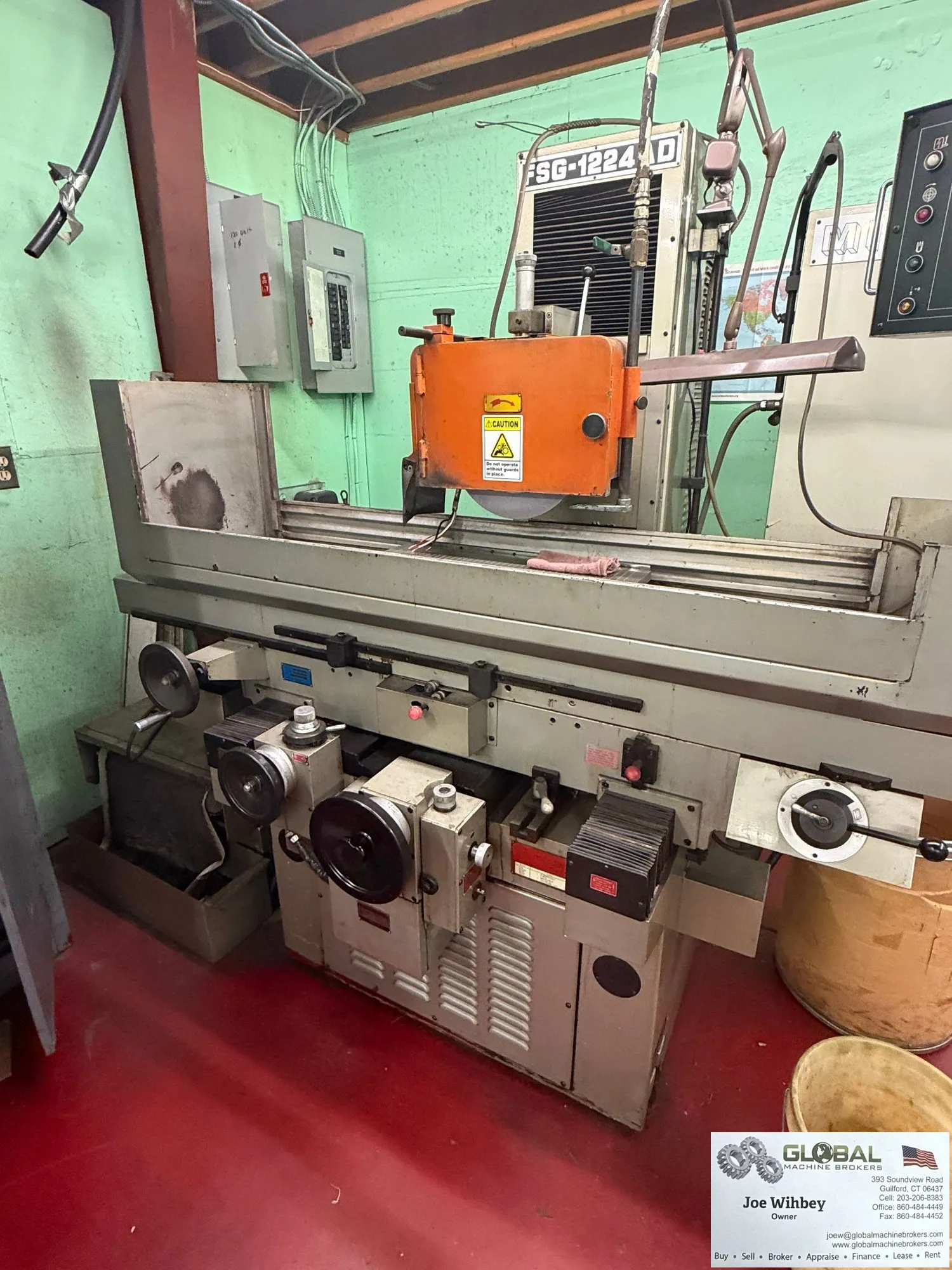 Chevalier FSG-1224AD Auto. Reciprocating Surface Grinder w/Coolant Tank/Pump