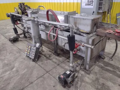 4" CAPACITY ULTRASONIC BAR & TUBE CONTINUOUS WASHER: STOCK #22589