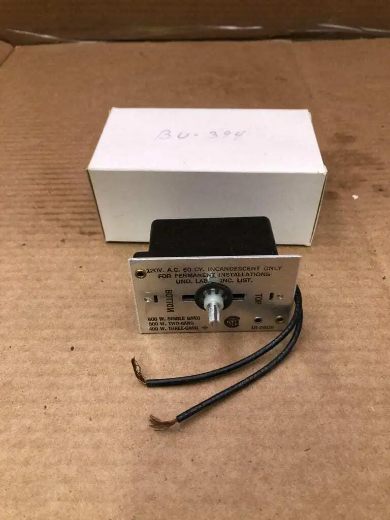 Thyrocon BU-364 Dimmer Control 120VAC 60Hz -NIB