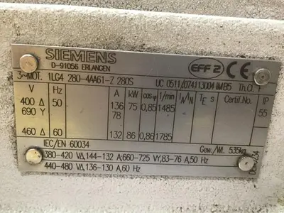 USED SIEMENS 1LG4280-4AA61-Z 280S