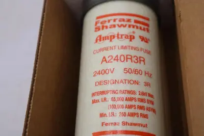 NEW Gould Shawmut A240R3R Amp-Trap Fuse 2.75kV 2400V 50/60Hz - STOCK GF864
