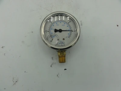 Marshall Pressure Gauge Fuel Pressure Oil 0 to -1 BAR 0 to -30 in.Hg