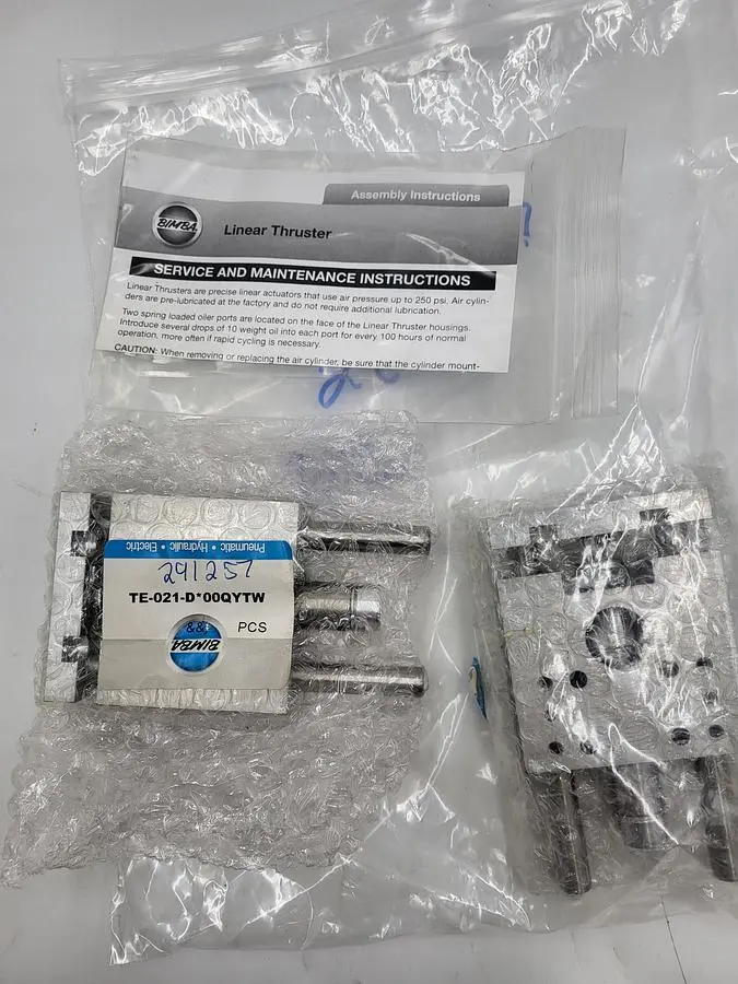 New | in-Stock BIMBA BIMBA TE-021-D 00QYTW PNEUMATIC LINEAR THRUSTER Pneumatic Cylinders | ND Industrial Surplus #1217220