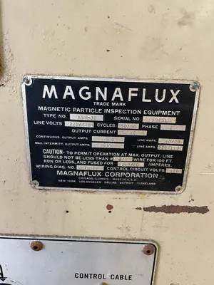 Magnaflux KSH-3D Magnetic Inspection System 220/440V 1PH 1250/3000A