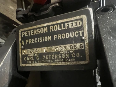 Used PETERSON DDR 66 G Servo Feeders Michigan US | Alma Machinery #1056156
