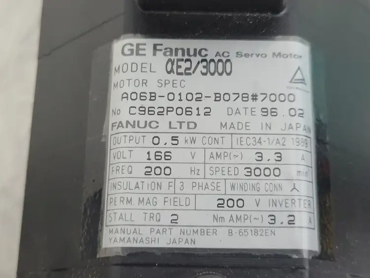 New | in-Stock GE FANUC AE2/300 Motors (misc) British Columbia CA | Lenmark #248620