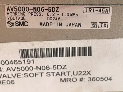 NEW SMC AV5000-N06-5DZ SOFT START VALVE AV5000N065DZ