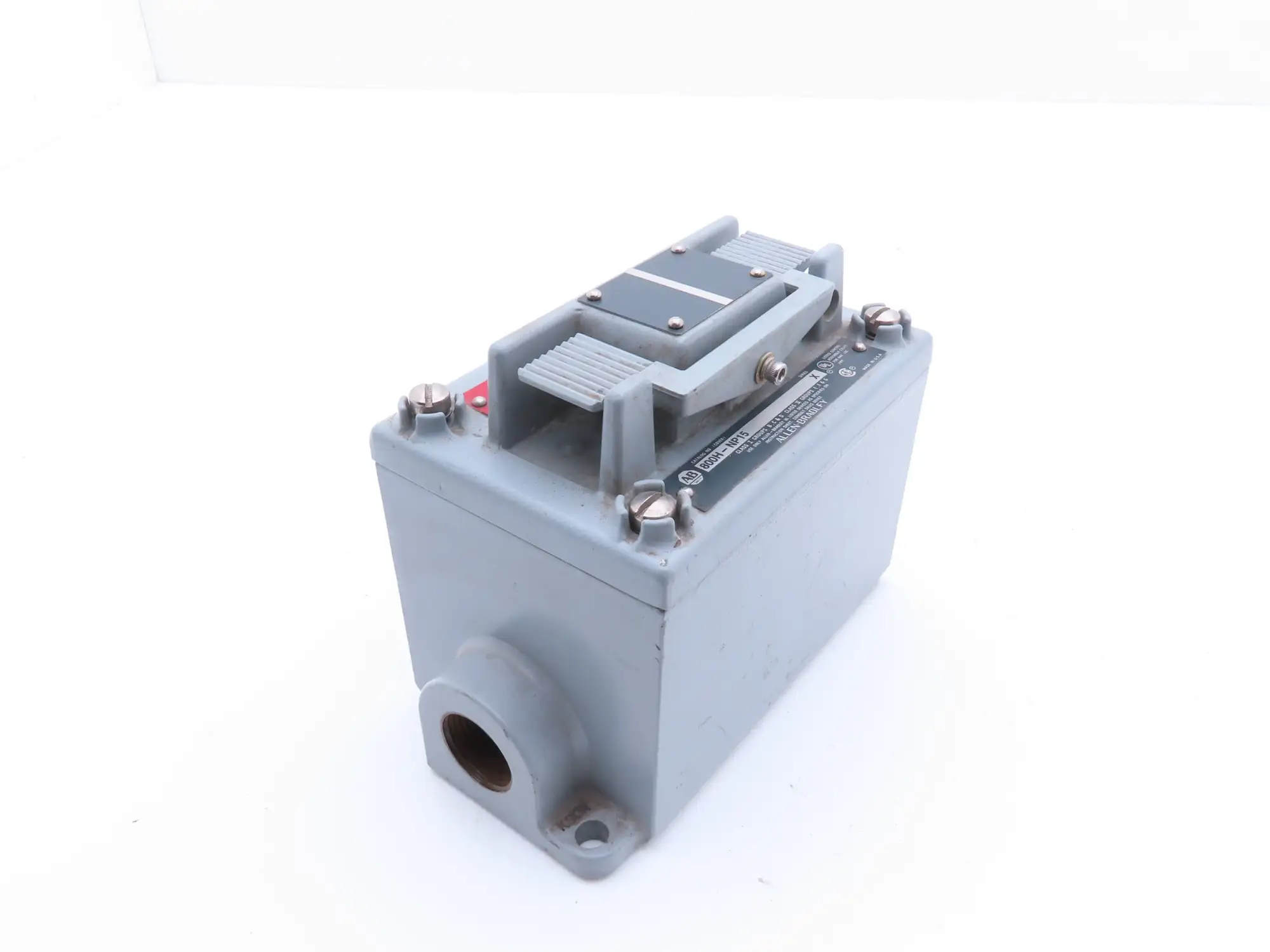 Allen Bradley 800T-XAP 1 Gang Explosion Proof Switch With Cover & Enclosure READ