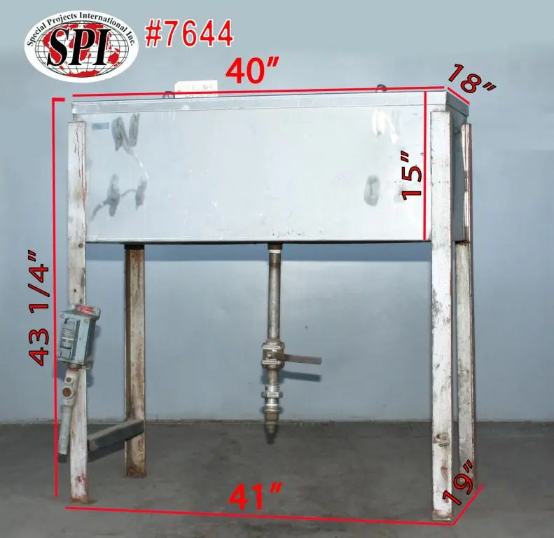 SPC7644  Miscellaneous Equipment bottle dump station Stainless Steel 21 holes, 19" x 41" x 43 1/4".