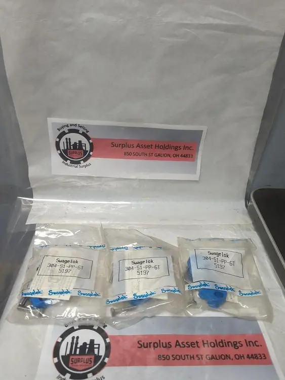 New | in-Stock SWAGELOK 304-S1-PP-6T Valves/Fittings Ohio US | Surplus Asset Holdings #1246938