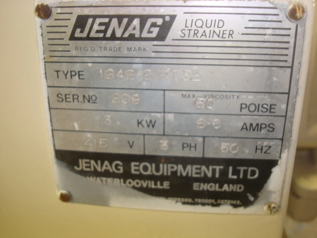Jenag 1,200 Liquid Strainer 300mm Dia