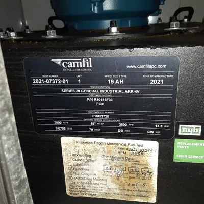 CAMFIL APC SERIES 20 GENERAL INDUSTRIAL ARR-4V DUST COLLECTORS | Turner's Machinery (2)