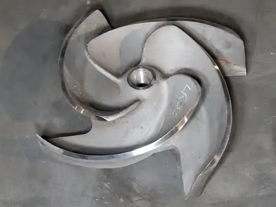 Pump Impeller, 8x10-18H, 4-Vane, 316