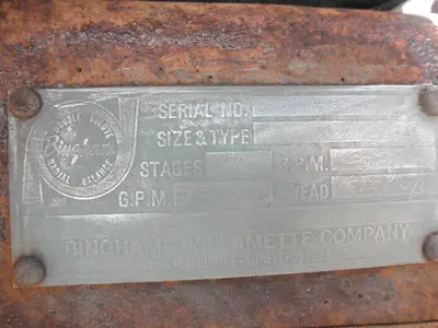USED SULZER BINGHAM 6X8X11 MSB