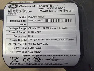 USED GENERAL ELECTRIC PL601065ATHDHI