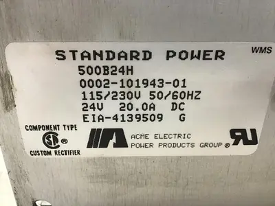 USED ACME ELECTRIC 500B24H