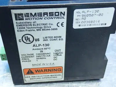 Used EMERSON ALP130 Power Supply - High Voltage Ohio US | HGR 24 #879777