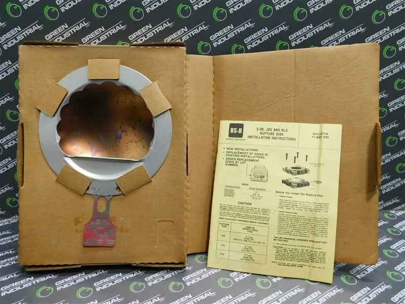 BS&B Safety Systems 6" 98005823-1 Rupture Disc 20 PSIG @ 500°F 90374 New