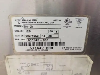 USED ALTO SHAAM 500-2D