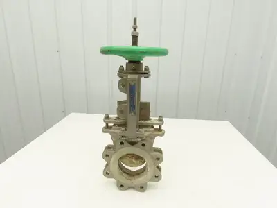 Tyco Rovalve S17D04-MH-X 4" Stainless Knife Gate Valve Rising Stem 150 PSI