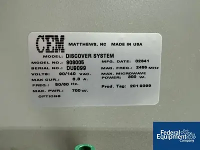 USED CEM CEM Discover Microwave Synthesizer, Model 908005