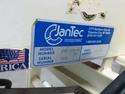 Jantec PTM 90 Deg Curve Portable Conveyor 16" Belt 480V 3PH Variable Speed 45FPM