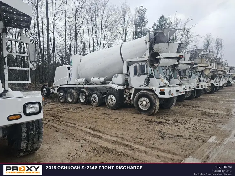 Used 2015 OSHKOSH S-2146 FRONT DISCHARGE Concrete Mixer Trucks Michigan US | Proxy Equipment #1380218