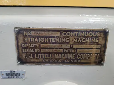 Used LITTELL 412-7PD Sheet & Strip Straighteners Kentucky US | Aucto #565330