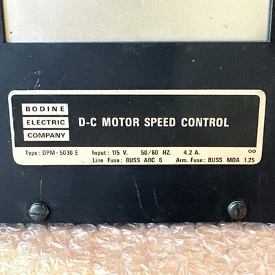 USED Bodine Electric Company DPM-5030E