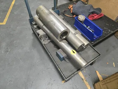 OBG Master Spindles on Cart