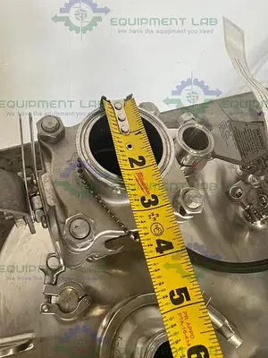 USED PRECISION STAINLESS 284 LITER 316 STAINLESS STEEL  PRESSURE VESSEL 15 PSI @ 248F