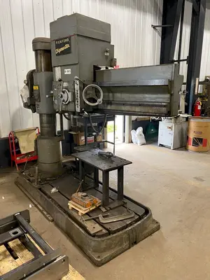 5' X 11" CINCINNATI BICKFORD CHIPMASTER RADIAL ARM DRILL. STOCK # 0418421