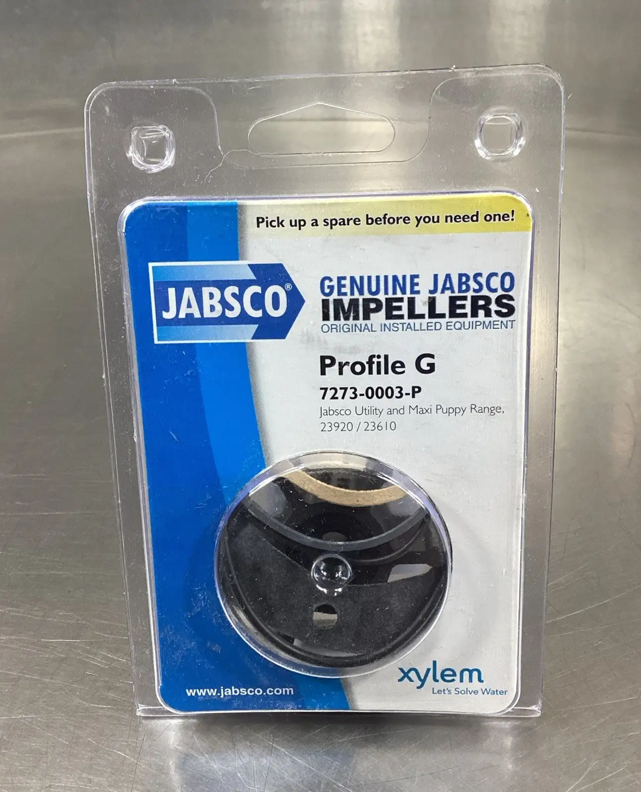 Jabsco 7273-0003-P Impeller 6 Blade Nitrile 2"x7/8" Profile G Shaft 5/16 5D-34