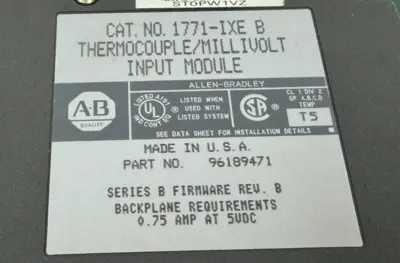 USED ALLEN-BRADLEY 1771-IXE