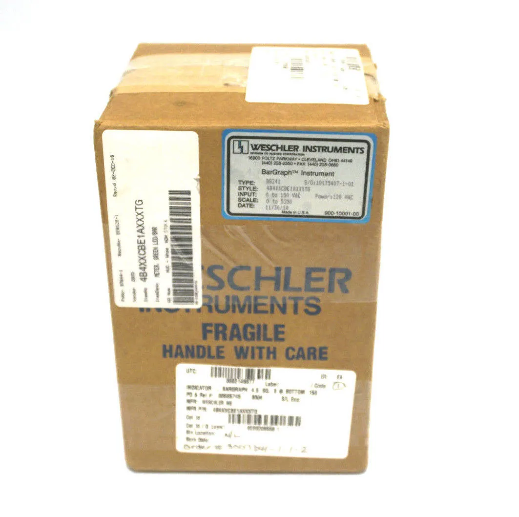 NEW WESCHLER BG241 BARGRAPH METER 4B4XXCBE1AXXXTG