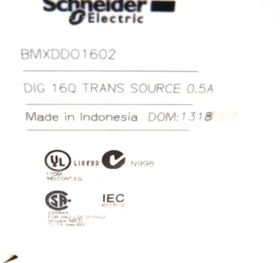 NEW SCHNEIDER ELECTRIC BMXDDO1602 I/O MODULE
