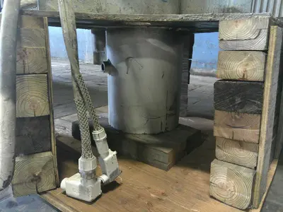 SPC9346  Mixer and Blender 50/10 hp Hockmeyer disperser, air over oil lift, dual shaft