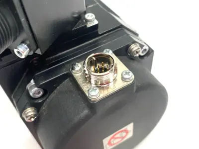USED MITSUBISHI ELECTRIC BRUSHLESS AC SERVO MOTOR, ROTARY, KEYED SHAFT