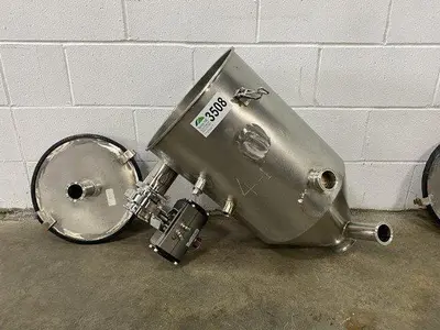 Lidded Hoppers With Butterfly Valves