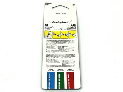 117P80BY | Grafoplast  Trasp System Wire Markers + Black on Yellow 10 Strips - New