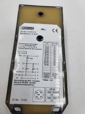 USED Phoenix Contact PHOENIX CONTACT SENSOR JUCTION BOX SACB-6/12-L-C SCO