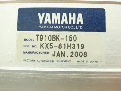 Yamaha T910BK-150 Servo Linear Actuator 150mm Travel Encoder Ballscrew