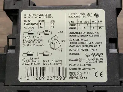 USED SIEMENS 3RT1025-1AK60