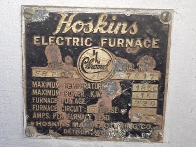 Used HOSKINS MANUFACTURING CO FR 207 Heat Treating Units Ohio US | HGR 24 #783053