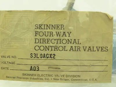 Skinner S3L0ACX2 Pneumatic Directional Control Hand Lever Valve 5/2 Pos 150 PSI