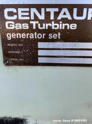 Used SOLAR CENTAUR 40 Steam Turbine Generators Illinois US | Aaron Equipment #1348259