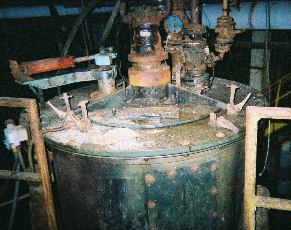 Ametek 48 x 30 perforate basket centrifuge, phenolic lined 316SS.