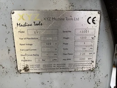 2018 XYZ PRO 2000 Vertical Mills | Charter Auctions (12)