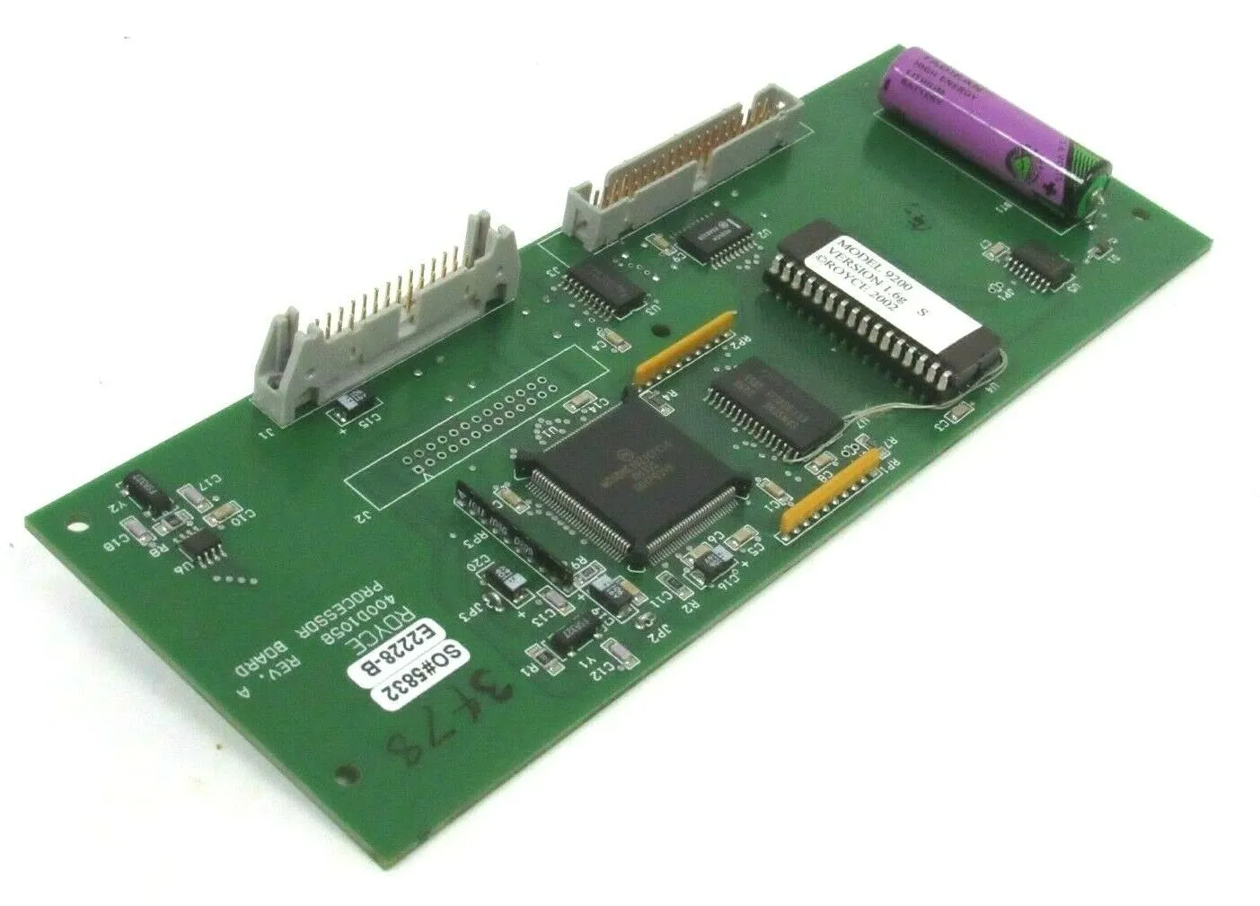 NEW ROYCE E2228-B 400D1058 PROCESSOR BOARD FOR MODEL 9200 OXYGEN ANALYZER
